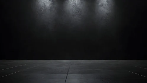 Moody black gallery wall ready for your creative story.