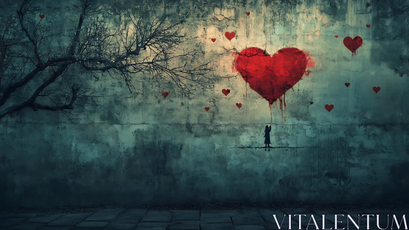Solitary Heart: A Love Story in Graffiti and Weathered Walls.