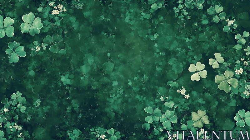 Soft forest clover meadow breathing quiet green magic.