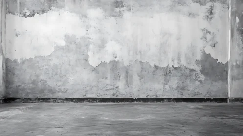 Weathered concrete room inviting quiet creative moments.