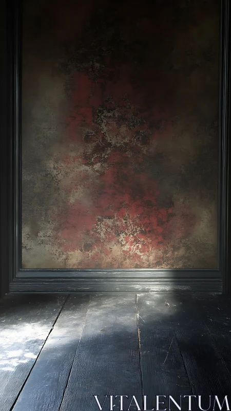 Dusty crimson echoes lean quietly against worn floorboards