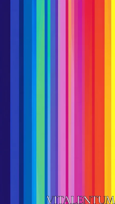 Radiant vertical rainbow stripes gently brighten the scene