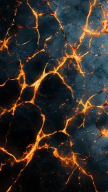Lava Crack Network Deep Earth Fire Pattern.