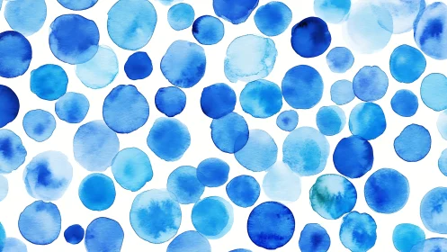 Watercolor blue circles arranged as diffuse, overlapping pattern
