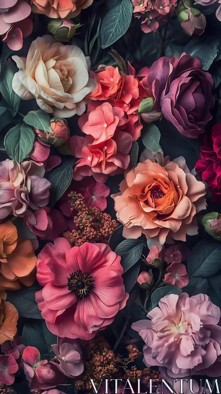 Lush Garden: Roses, Ranunculus & Pink Florals.