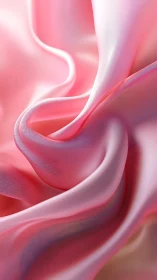 Silky pink folds in soft motion, luminous satin abstraction.
