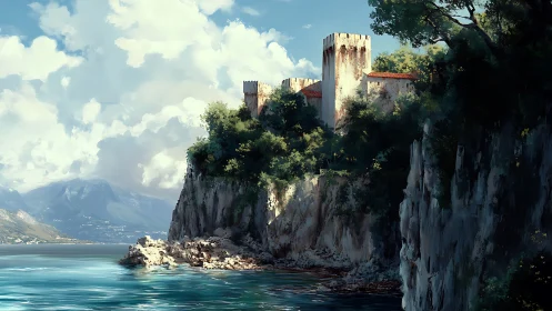 Medieval Castle Perched on Stunning Seaside Cliffs