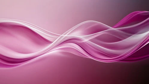 Flowing magenta light waves on soft gradient backdrop.