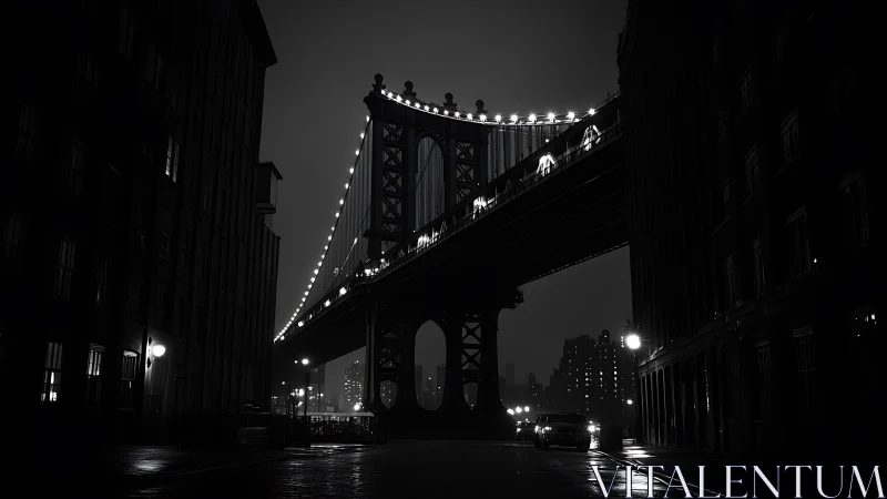 Midnight bridge spine stitches light across sleeping city