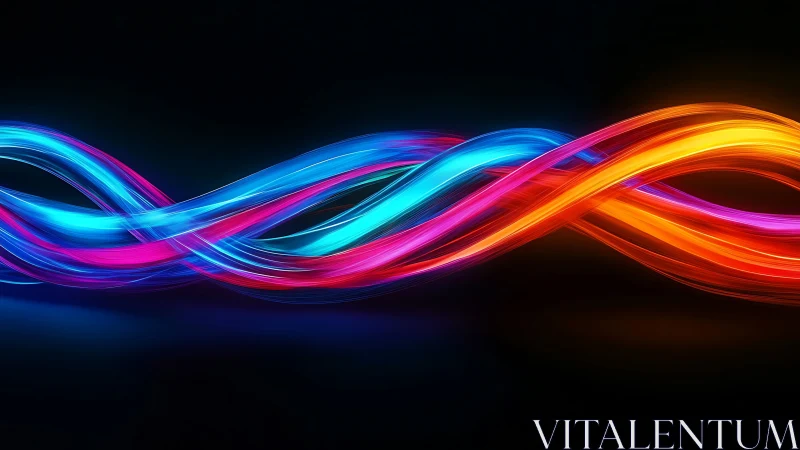 Neon rivers entwine across midnight, humming electric stories.