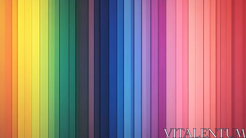 Vertical chromatic spectrum bars in seamless gradient array.