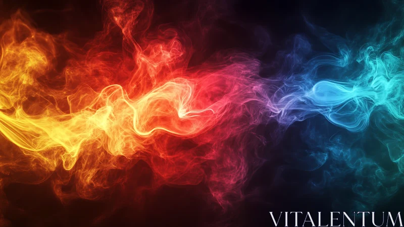 Chromatic Energy Flow with Fire and Ice Contrast.