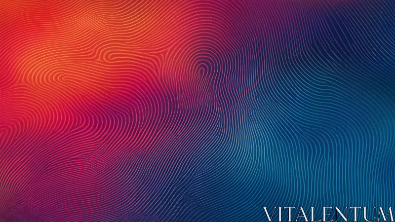 Gentle gradient waves weaving warm red into deep blue.