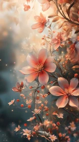 Coral Blooms Dancing in Ethereal Light