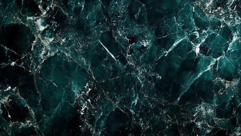 Deep emerald marble veins with moody natural texture.