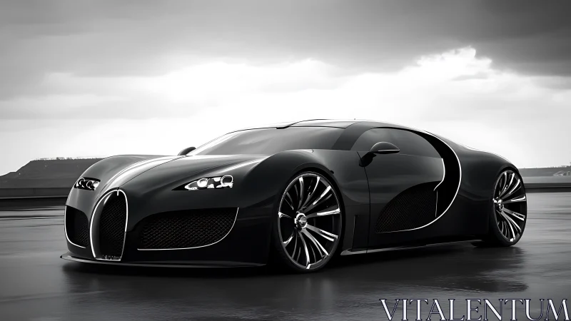 Midnight hypercar skims wet asphalt like liquid lightning