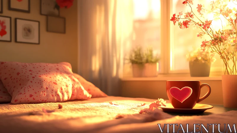 Sunlit Reverie: Love's Warm Embrace in Golden Hour Light