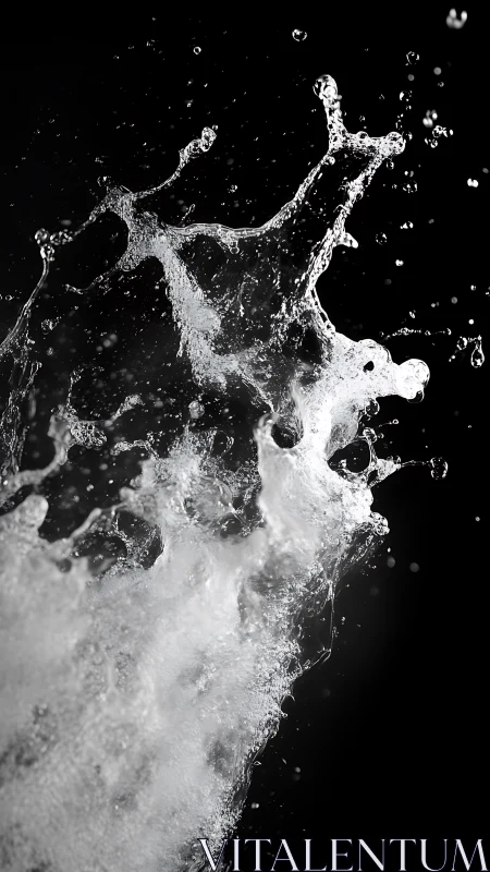 High-speed splash reveals sculpted liquid crown form.