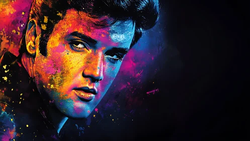 Color-soaked portrait glowing with magnetic retro charm.