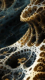 Fractal reef of hollow light sculpting cosmic coral dreams.