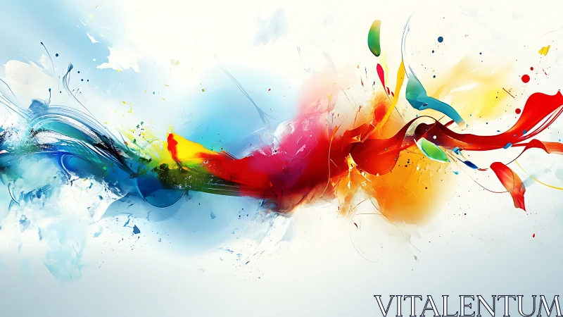 Colorful energy ribbons explode across a bright horizon.