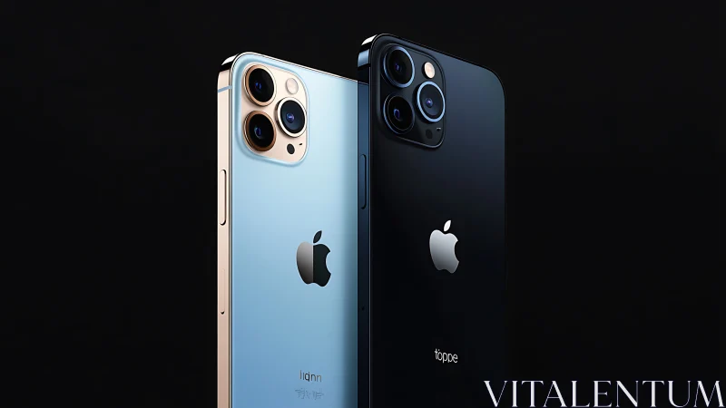 Two iPhone 11 Pro devices displaying dual camera systems