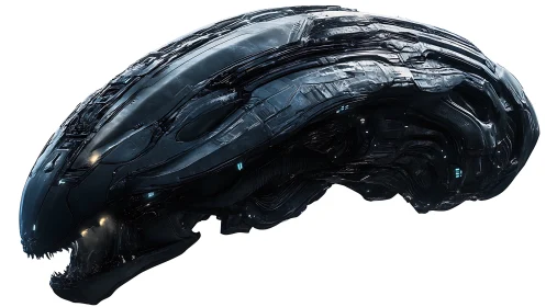 Elongated biomechanical spacecraft shell forms defined silhouette