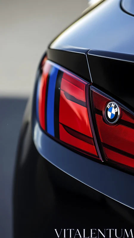 BMW rear light cluster displays precise lens geometry and gloss