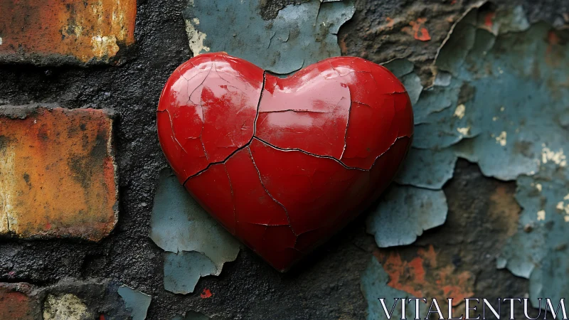 A Cracked Heart Holds On.