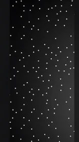 White dot grid pattern on vertical black gradient background.