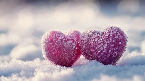 Frost-Encrusted Spherical Forms in Alpine Winter Landscape