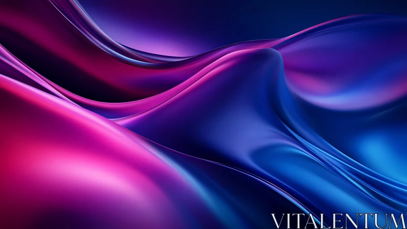 Liquid neon waves flowing across iridescent gradient landscape.