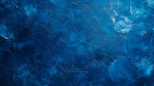 Midnight cobalt tides swirl across textured abstract depths.