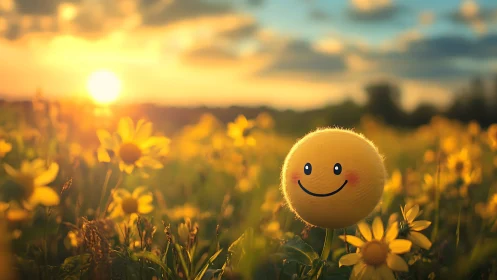Sunset smiley blooms among golden daydream daisies.