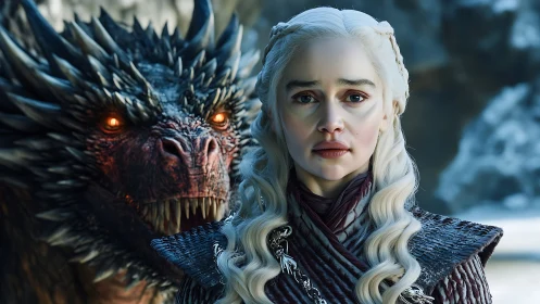 Dragonfire breathes down the silver-haired queen’s quiet resolve