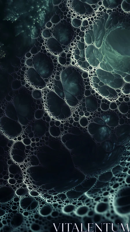 Nebulous Bubble Web Spiraling Into a Dreamlit Abyss.