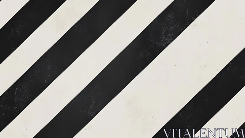 Diagonal monochrome stripes march across minimalist space.