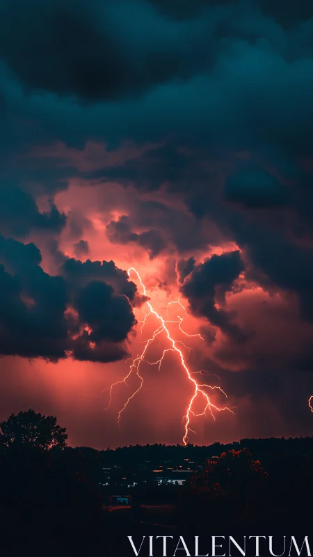 Vertical lightning storm photograph with cinematic contrast.
