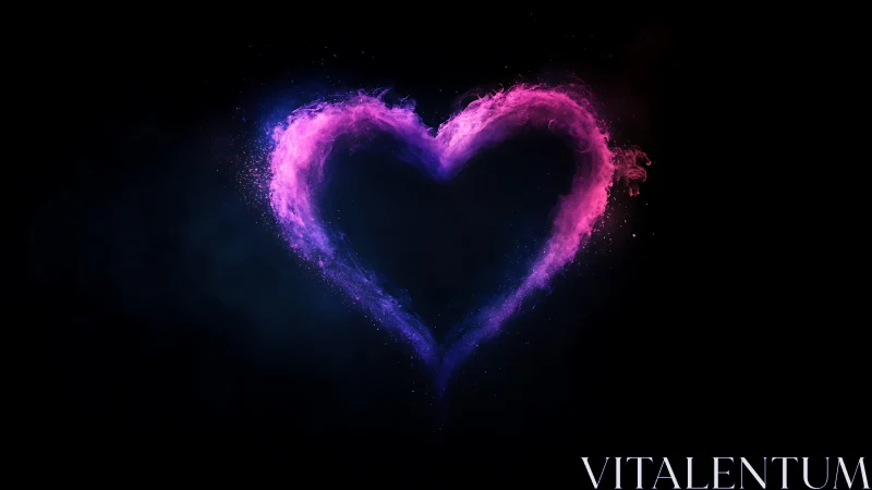 Luminous Heart Glowing with Electric Love.