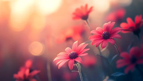 Soft-focus botanical study with bokeh ambient lighting effects.