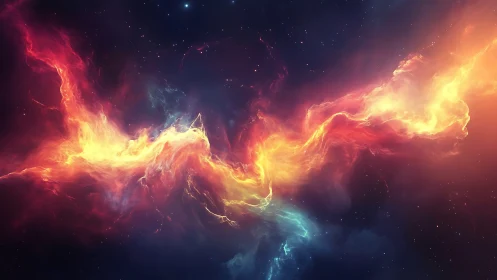 Cosmic firebirds collide and braid starlight across infinity