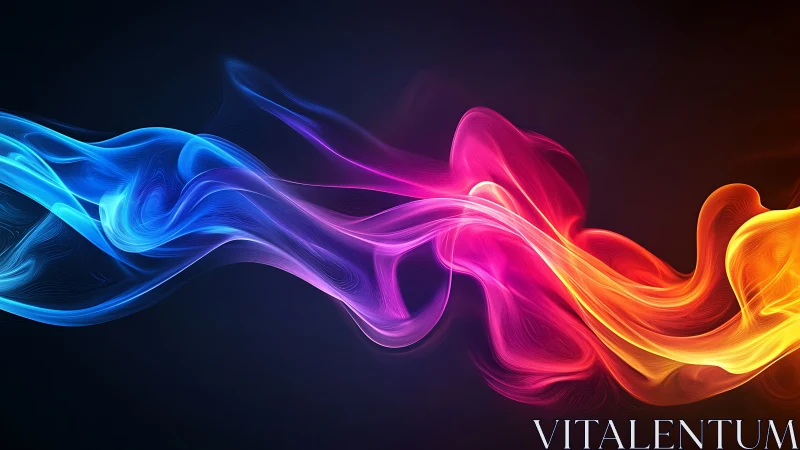 Color currents drifting in a soft neon twilight glow.