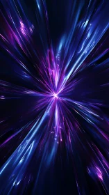 Starlight rivers collide in a neon burst of cosmic speed