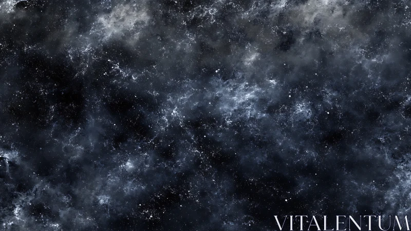 Star field with dense blue nebula clouds fills the frame fully