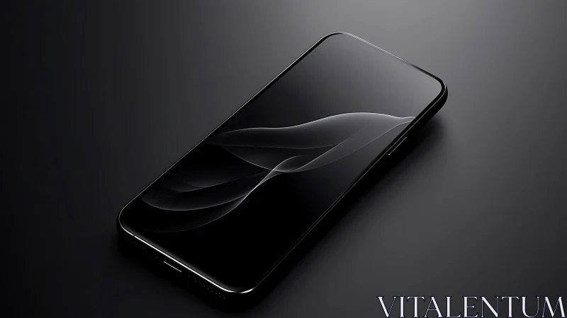 Sleek smartphone catches light with modern elegance.