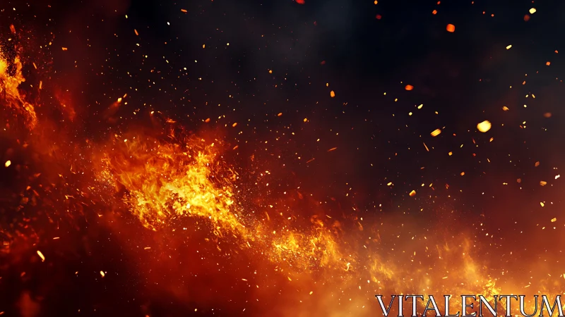 Volumetric Fire Propagation with Particle Combustion Dynamics and Radiant Energy Dispersion