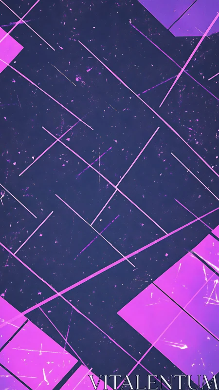 Neon gridlines skate across midnight dust and violet shards