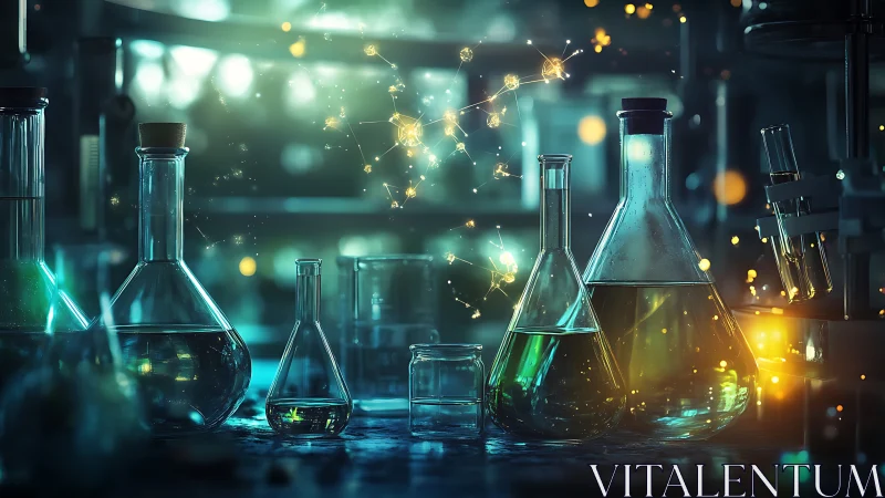 Alchemy of light in a twilight laboratory of glass dreams.