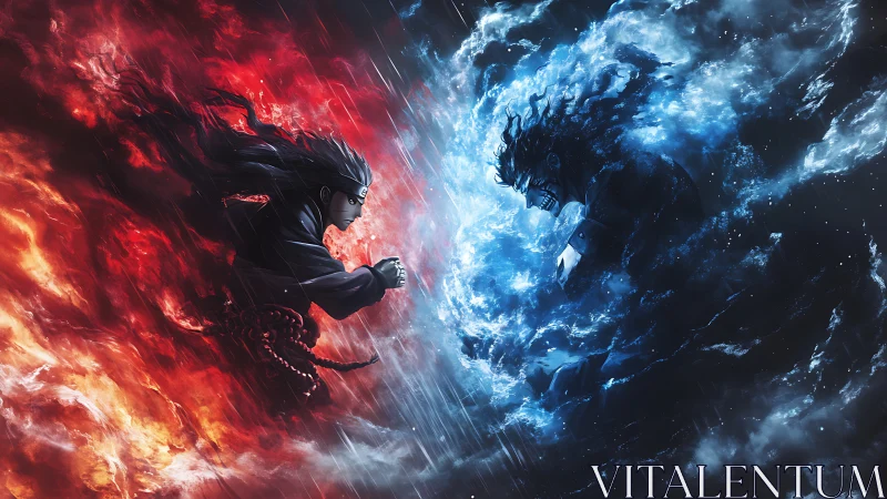 Fire and Ice: A Cosmic Battle of Elemental Forces