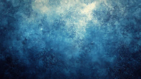 Soft blue abstract glow gently opens into calming light